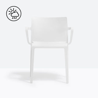 Pedrali Volt 675 polypropylene chair with armrests for outdoor use - Buy now on ShopDecor - Discover the best products by PEDRALI design