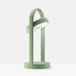 Pedrali Giravolta 1799 portable table lamp outdoor H.12 63/64 inch Pedrali Green VE100E - Buy now on ShopDecor - Discover the best products by PEDRALI design