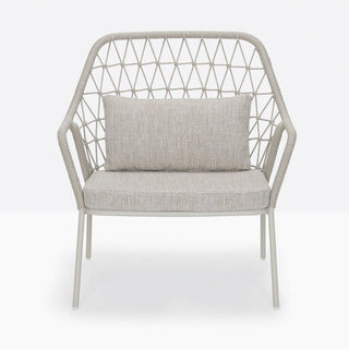 Pedrali Panarea 3679 lounge armchair with cushion for outdoor use Pedrali White BI200E - Buy now on ShopDecor - Discover the best products by PEDRALI design