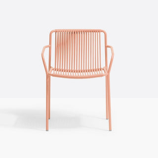 Pedrali Tribeca 3665 garden chair with armrests Pedrali Pink RA100E - Buy now on ShopDecor - Discover the best products by PEDRALI design