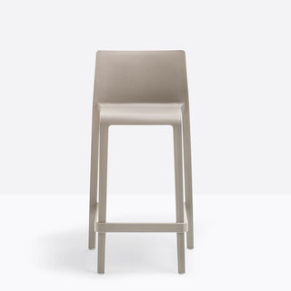 Pedrali Volt 677 stool for outdoor use with seat H.25 63/64 inch Pedrali Beige BE200E - Buy now on ShopDecor - Discover the best products by PEDRALI design