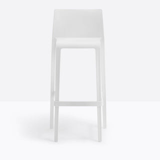 Pedrali Volt 678 stool for outdoor use with seat H.29 59/64 inch White - Buy now on ShopDecor - Discover the best products by PEDRALI design