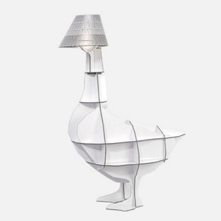 Ibride Mobilier de Compagnie Junon LED floor lamp/bedside table Ibride Glossy white - Buy now on ShopDecor - Discover the best products by IBRIDE design