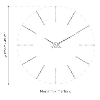 Nomon Merlin 12 diam. 49 1/4 inch. wall clock - Buy now on ShopDecor - Discover the best products by NOMON design