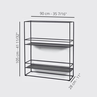 Serax Display shelf M black 35 1/2x41 1/3 inch - Buy now on ShopDecor - Discover the best products by SERAX design