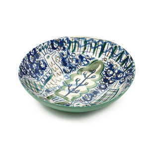 Serax Japanese Kimonos bowl L1 blue/green diam. 13 inch - Buy now on ShopDecor - Discover the best products by SERAX design