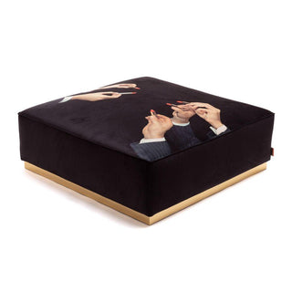 Seletti Toiletpaper Pouf Lipsticks Black 40.56x40.56 inch - Buy now on ShopDecor - Discover the best products by TOILETPAPER HOME design