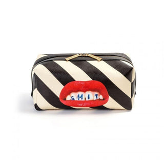 Seletti Toiletpaper Wash Bag Shit Stripes - Buy now on ShopDecor - Discover the best products by TOILETPAPER HOME design